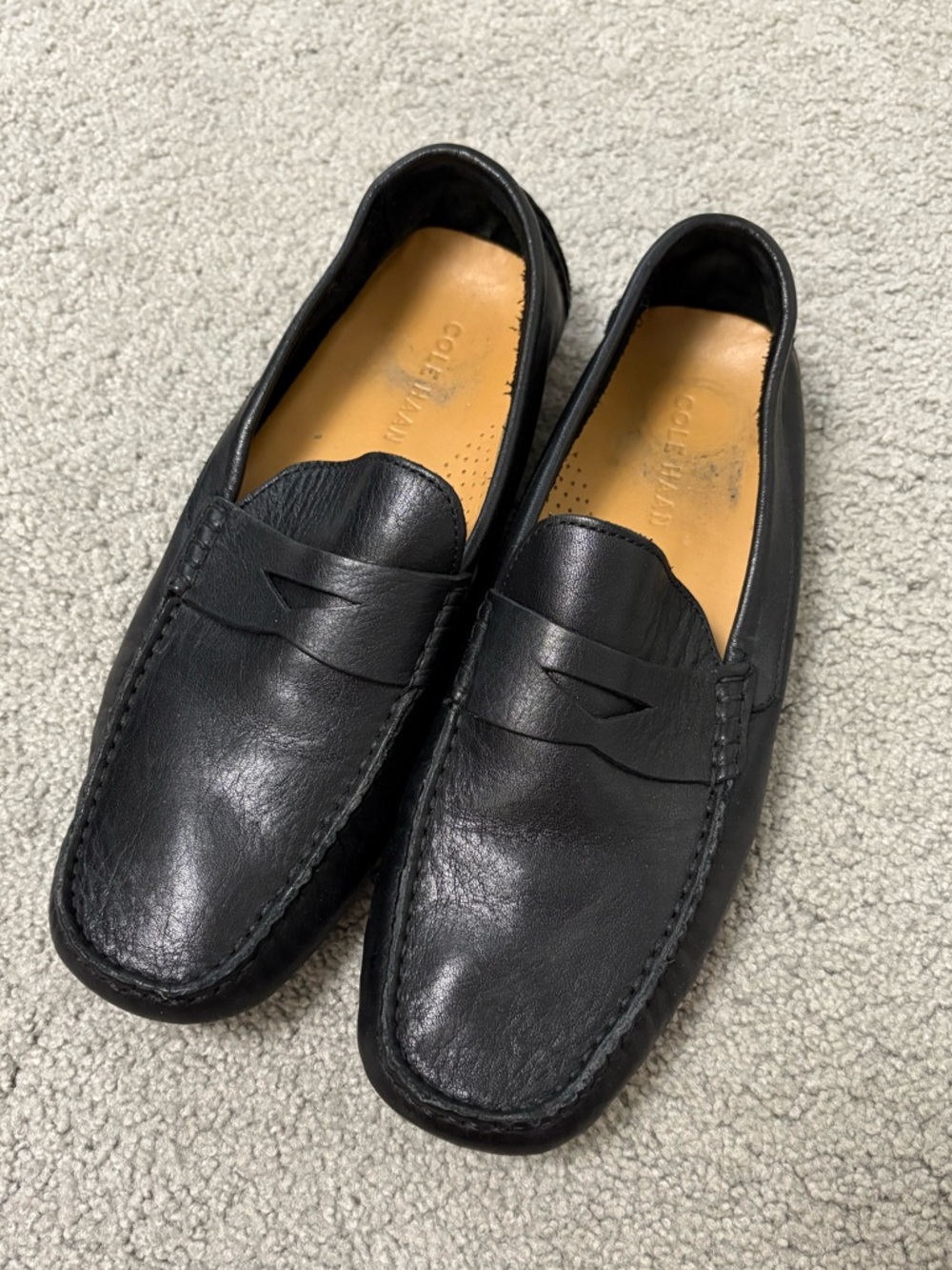 Men’s Cole Haan black driving loafers size 8
